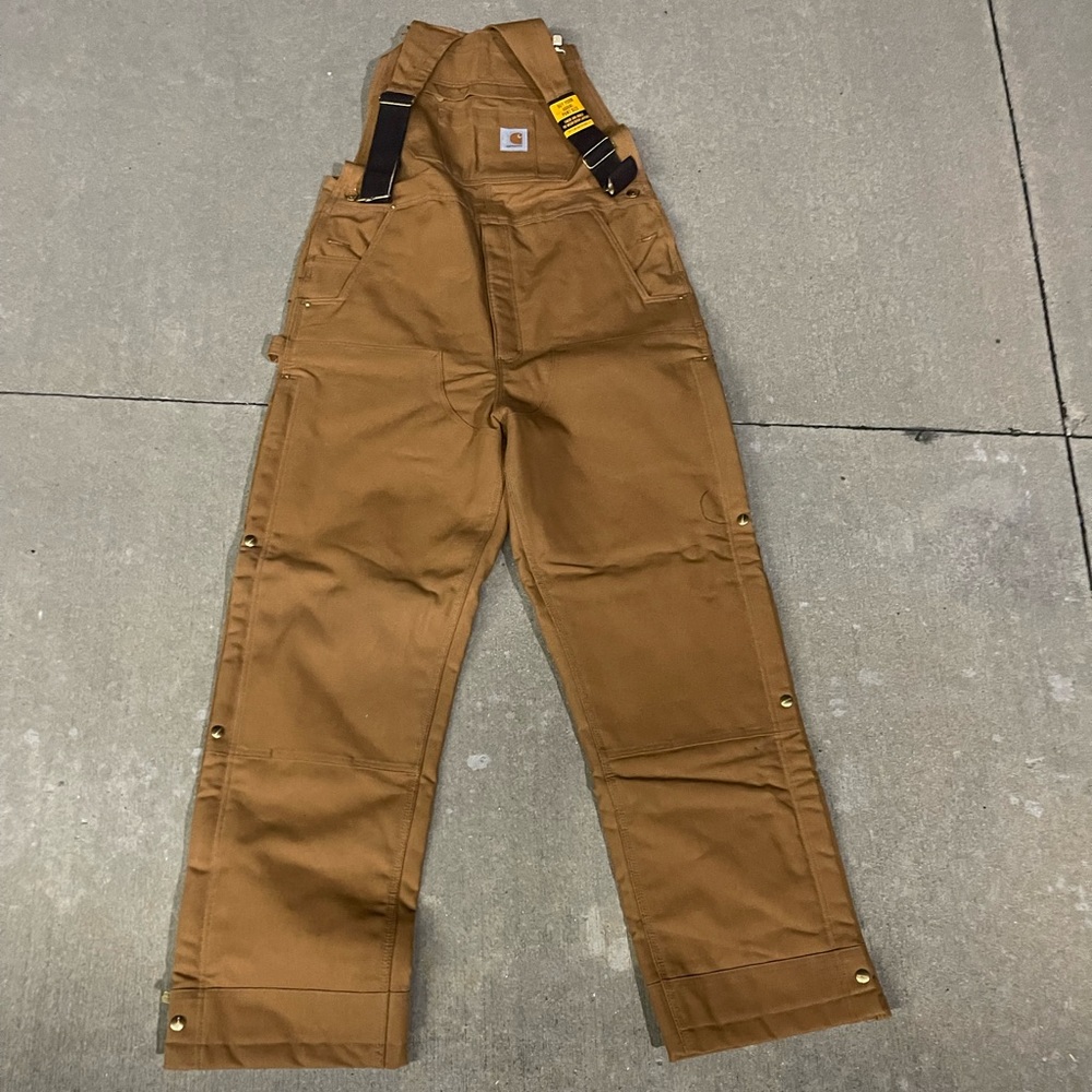 Carhartt Loose Fit Duck Bib Overalls New Medium